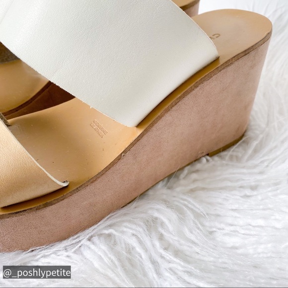 COPY - Chinese laundry nude contrast color platform double strap slide open toe… - Picture 14 of 16